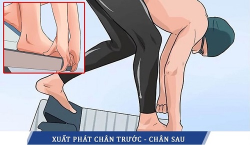 Tư thế chuẩn bị đối với kiểu xuất phát ngồi quỳ
